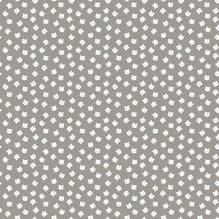 Scaredy Cat Buttons - Gray