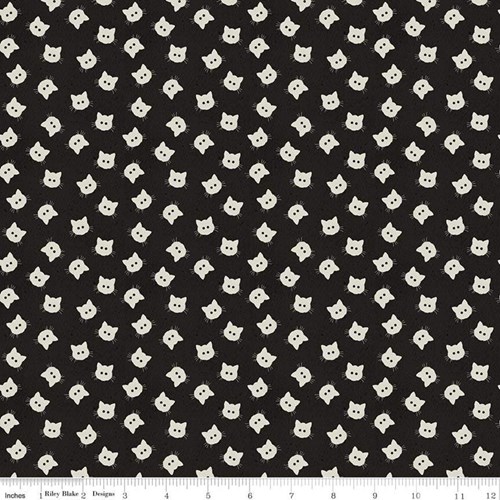 Scaredy Cat Buttons in Black