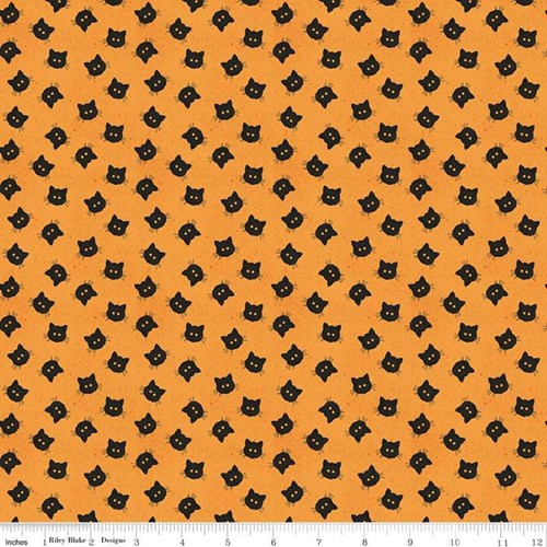 Scaredy Cat Buttons in Orange
