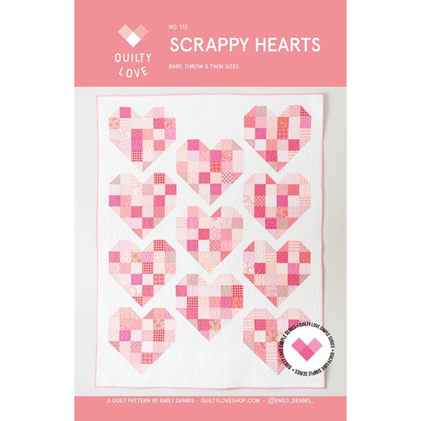 Scrappy Hearts Pattern | Quilty Love