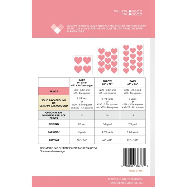 Scrappy Hearts Pattern | Quilty Love