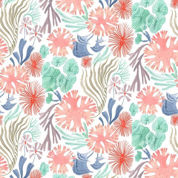 Sea Floral - White