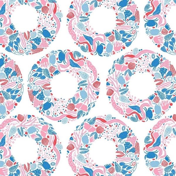 Sea Wreath in Pink Multi