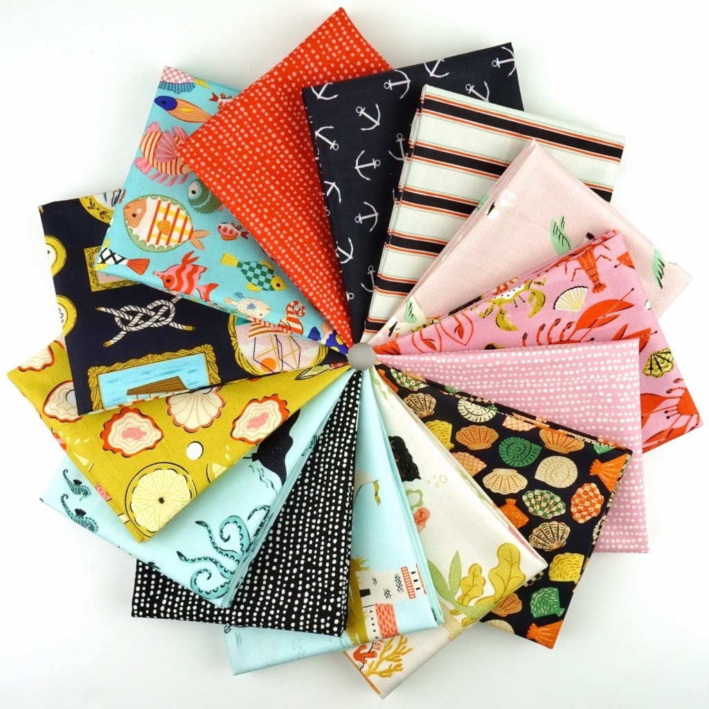 Seafarer Fat Quarter Bundle | Faye Guanipa | 14 FQs