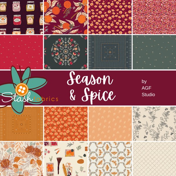 Season & Spice Half Yard Bundle | AGF Studios | 16 SKUs