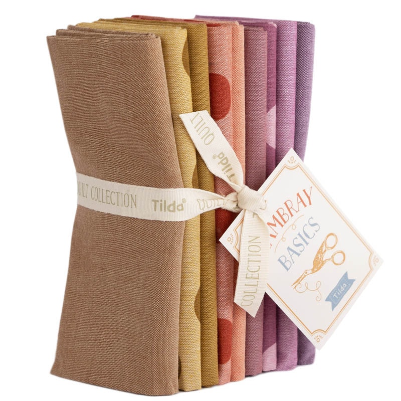 Seasonal Chambray Fat Quarter Bundle | Tilda Fabrics | 9 FQs - Autumn Hues