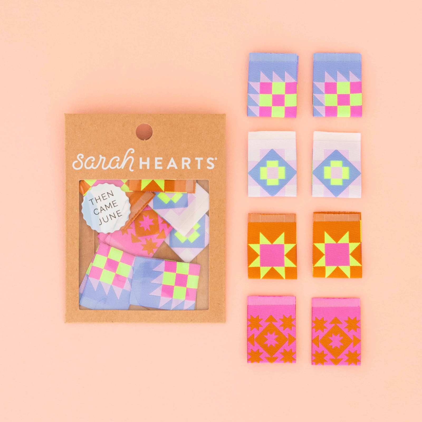 Sew In Labels | Sarah Hearts - TCJ Quilt Block