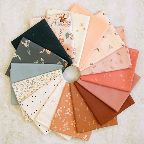 Sewcialite Fat Quarter Bundle | Art Gallery Fabrics | 16 FQs - Roseglow-Abby Luchsinger | Abby Maed