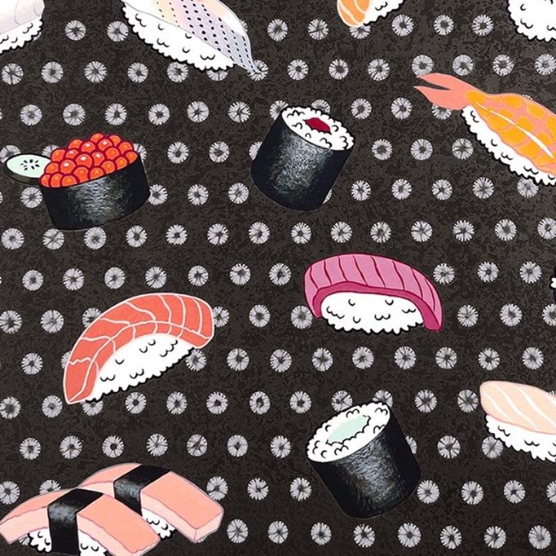 Shibori Sushi - Charcoal