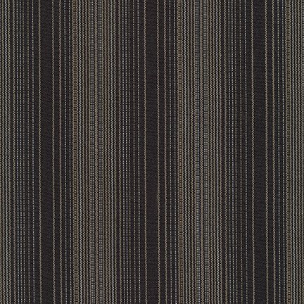 Shimmer on Yarn-Dyed Stripes in Charcoal