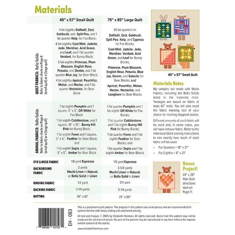 Show and Tell Quilt Pattern | Elizabeth Hartman