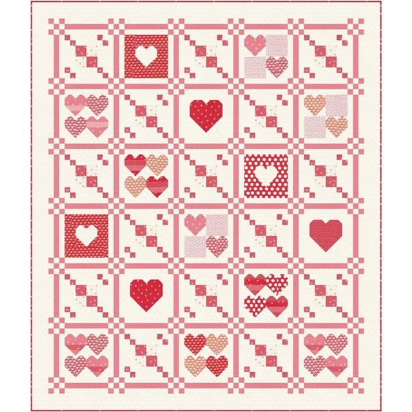 Sincerely Yours Stitch Pink 2021 Together Quilt Kit | Sherri & Chelsi - Pattern Included