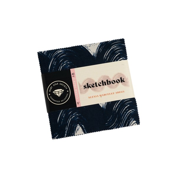 Sketchbook Charm Pack | Alexia Abegg | 42 - 5" Squares