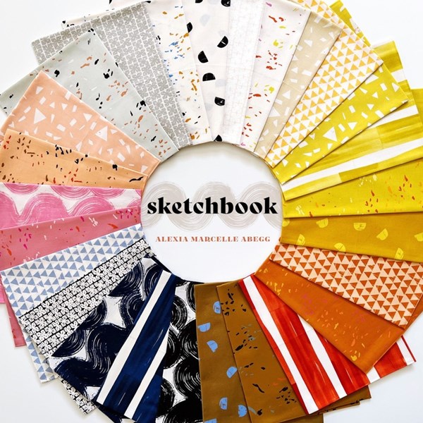 Sketchbook Charm Pack | Alexia Abegg | 42 - 5" Squares