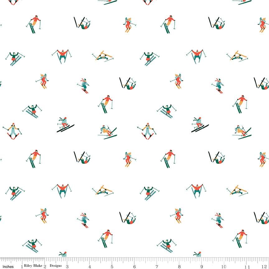 Skiers - White