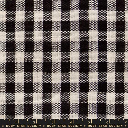 Small Checker Toweling - Black