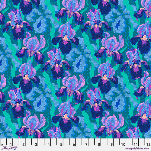 Small Mythical Iris - Deep Blue