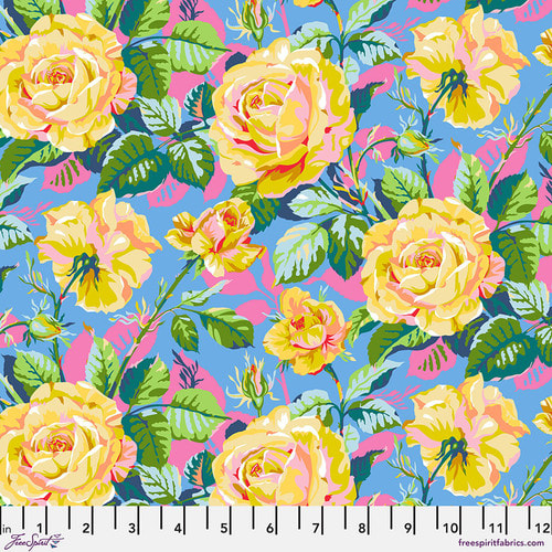 Small Rosey Outlook - Blue