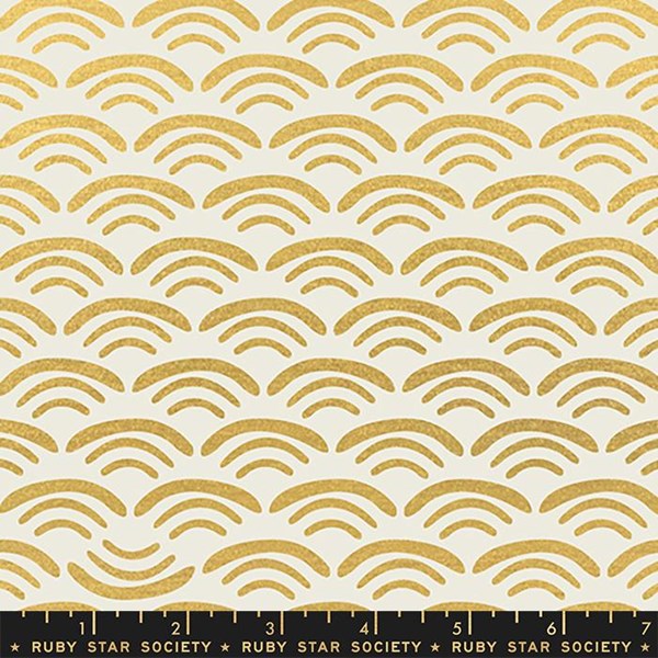 Smile and Wave - CANVAS Gold Metallic