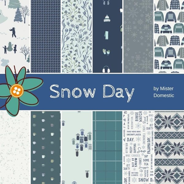 Snow Day Fat Quarter Bundle | Mister Domestic | 12 FQs