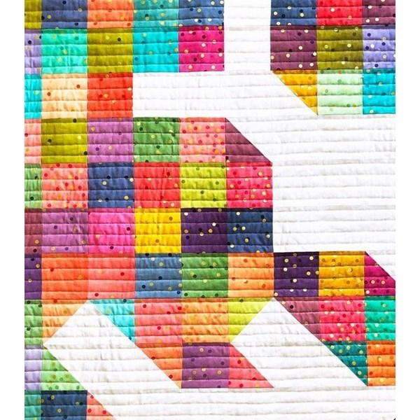 Snowflake Quilt Kit - Ombre Metallic