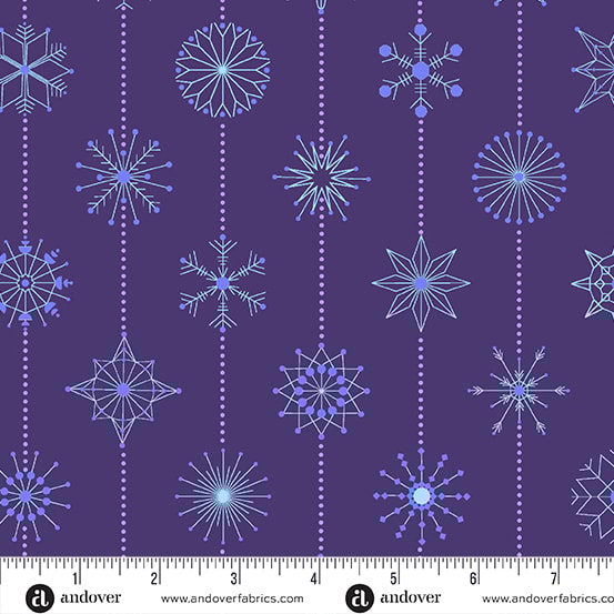 Snowflakes - Winter Plum