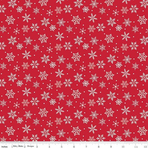 Snowflakes in Red