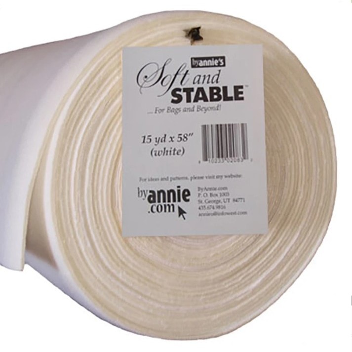 Soft and Stable Foam Stabilizer | ByAnnie - White - 58" Wide - By the Yard