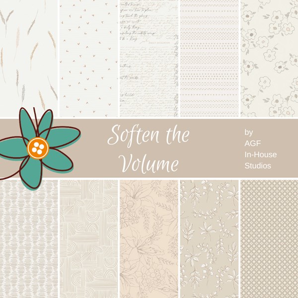 Soften the Volume Fat Quarter Bundle  | AGF Studio | 10 FQs