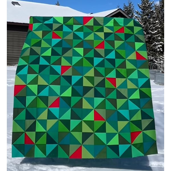 Solid Half Square Triangle Quilt Kit | 20 FQs