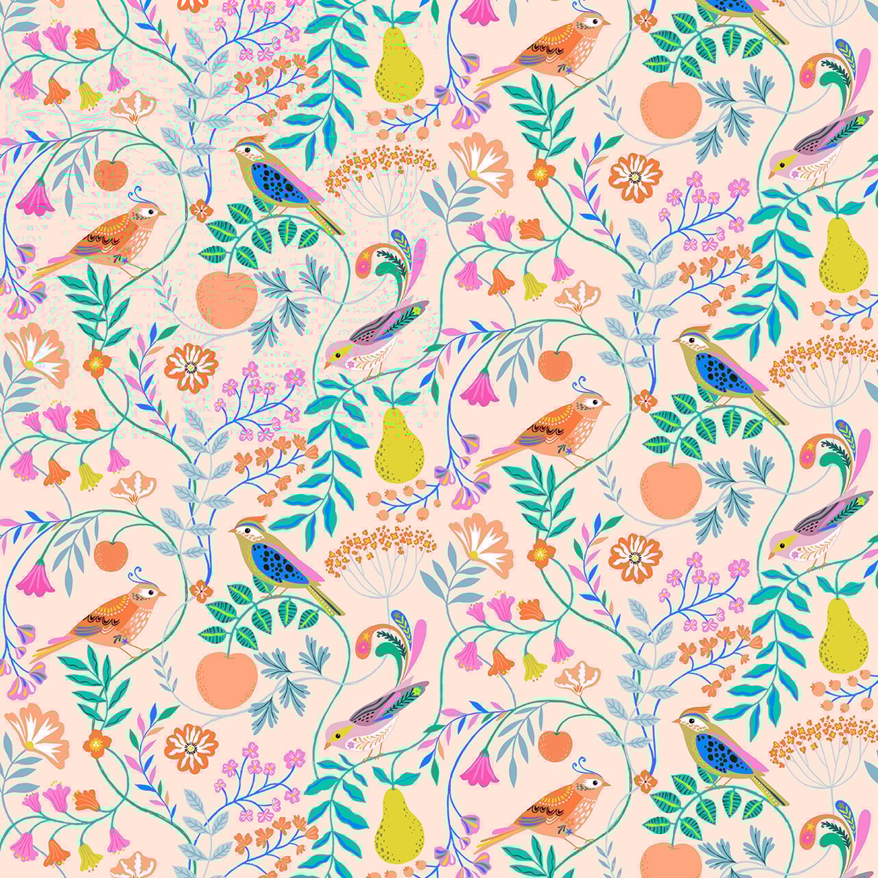 Songbird Orchard - Pale Pink RAYON