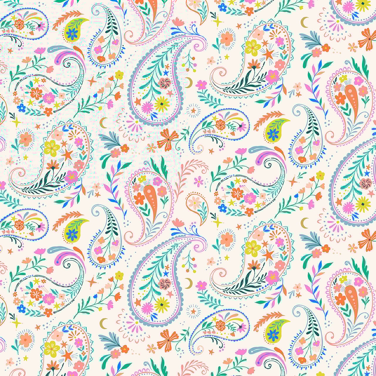 Songbird Paisley - Ecru