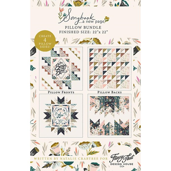 Songbook A New Page Pillow Bundle Pattern | Fancy That Design House & Co.