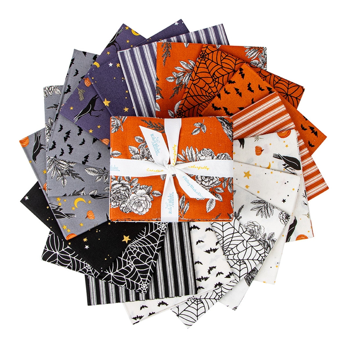 Sophisticated Halloween Fat Quarter Bundle | My Mind's Eye | 18 FQs