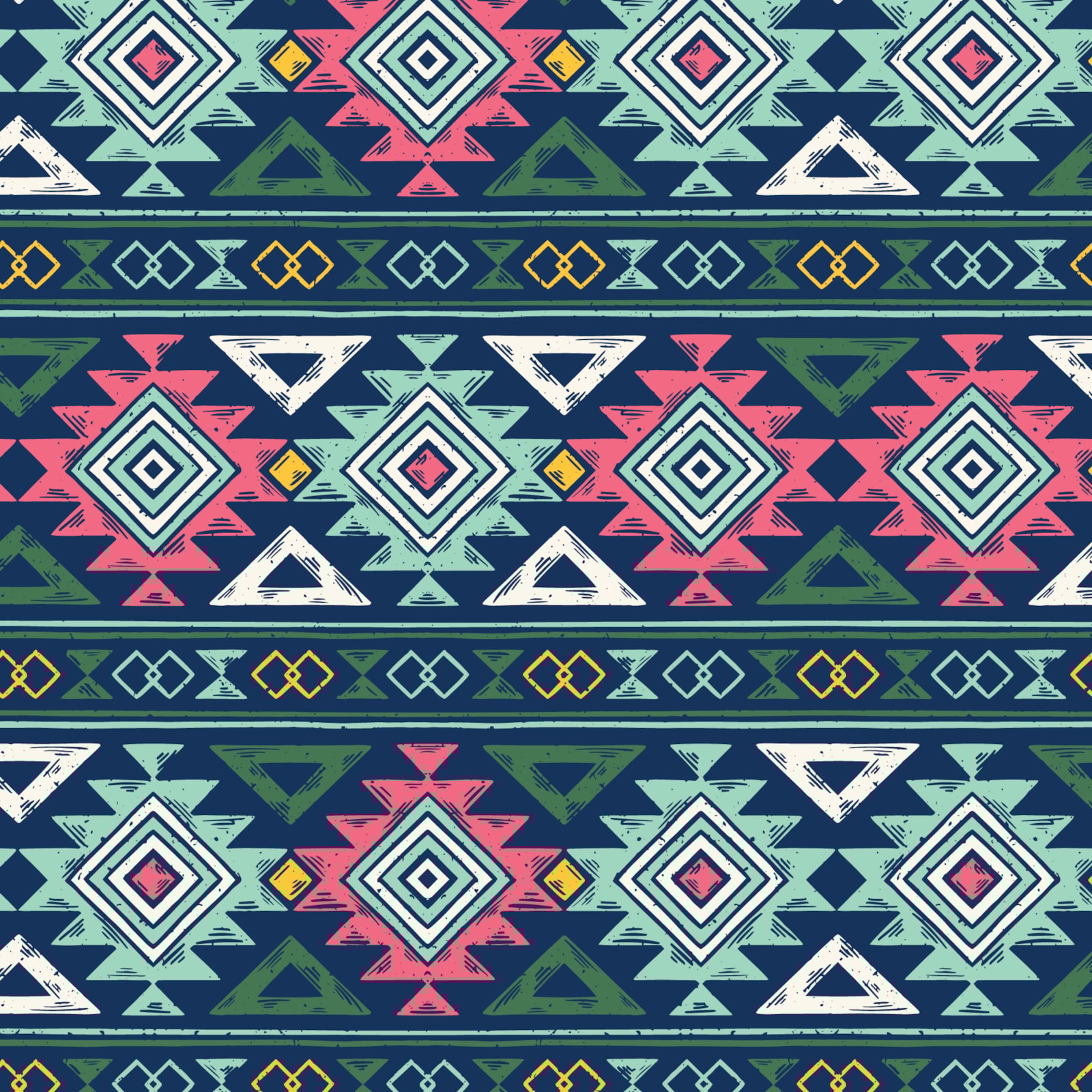 Southwest Geometry - Navy Multi