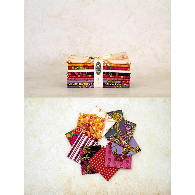Spectrum Fat Quarter Bundle | Art Gallery Fabrics | 10 FQs - Ginger Plum