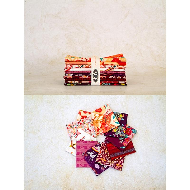 Spectrum Fat Quarter Bundle | Art Gallery Fabrics | 10 FQs - Peachberry
