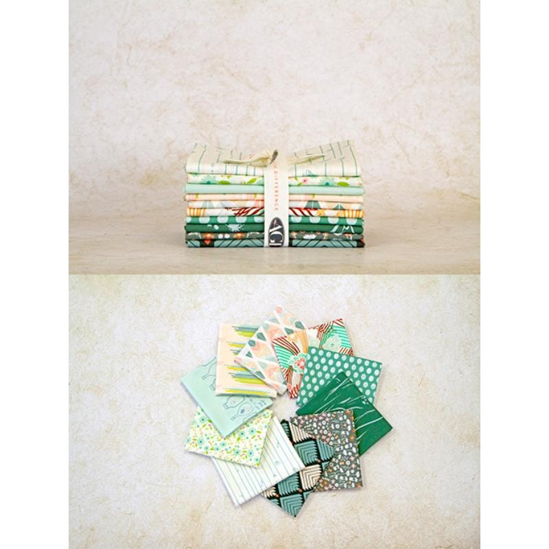 Spectrum Fat Quarter Bundle | Art Gallery Fabrics | 10 FQs - Eco Green