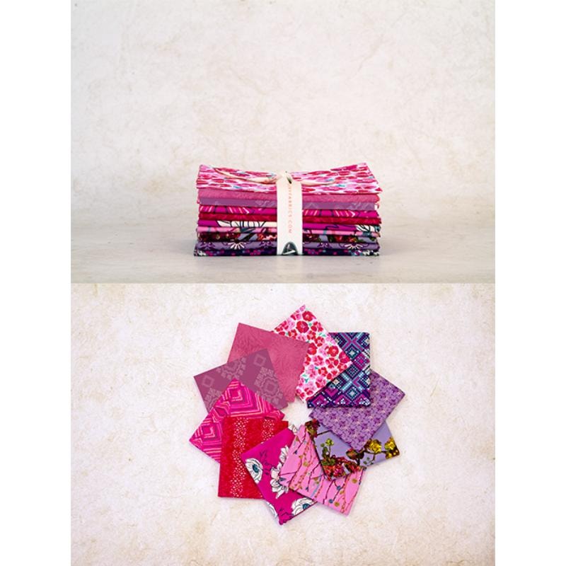Spectrum Fat Quarter Bundle | Art Gallery Fabrics | 10 FQs - Berry Marmalade