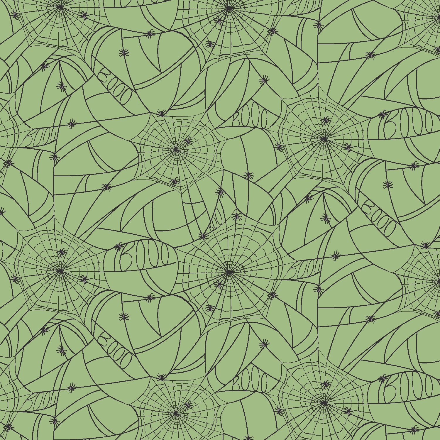 Spider Webs - Green