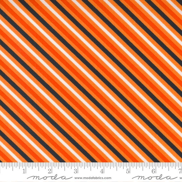 Spooky Bias Stripes - Orange