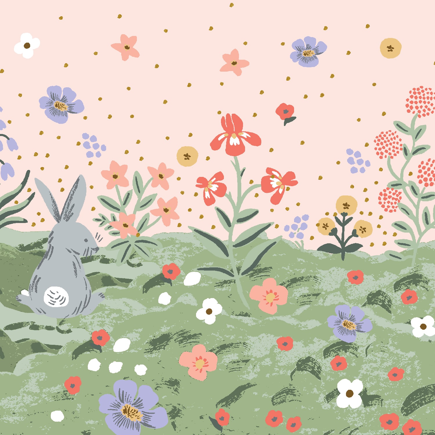 Spring Meadow - Pink Metallic