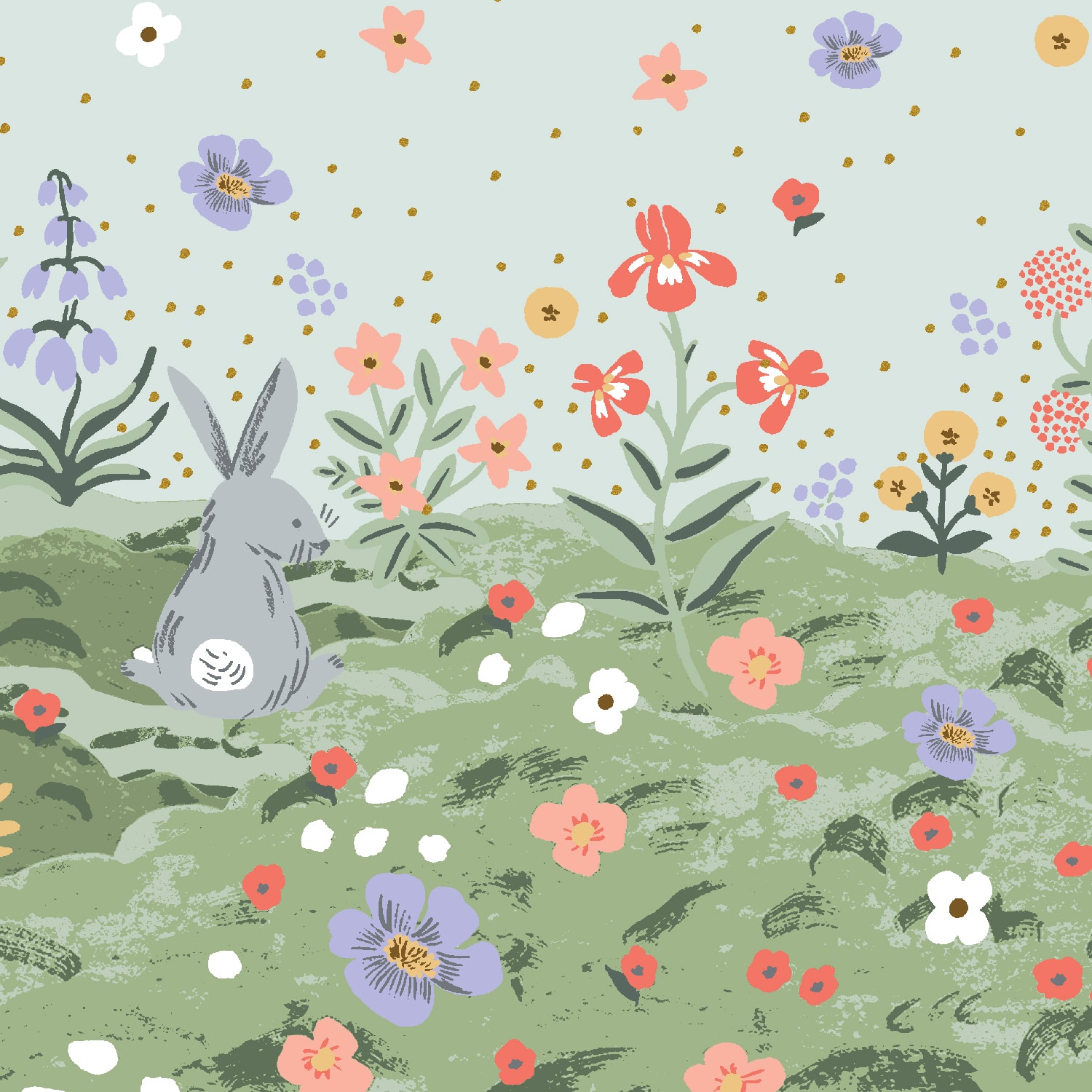 Spring Meadow - Green Metallic