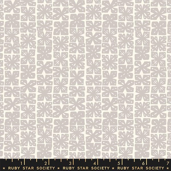 Stamped Flowers - Dove