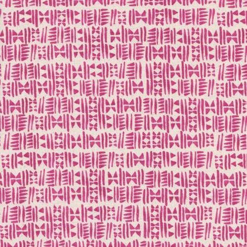 Stamps in Hot Pink UNBLEACHED COTTON