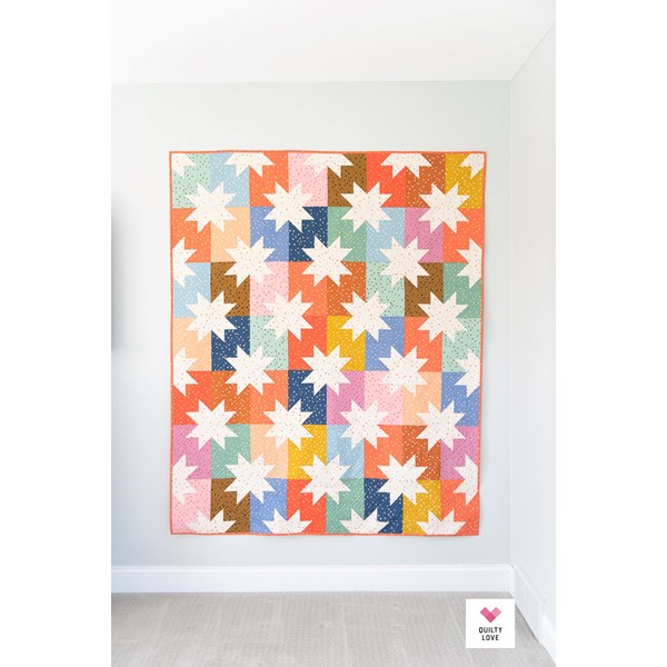 Star Pop Quilt Pattern | Quilty Love