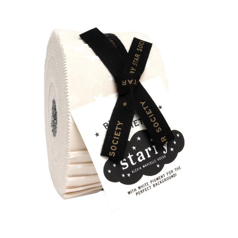 Starry White on Natural Jelly Roll | Alexia Abegg | 40 PCs