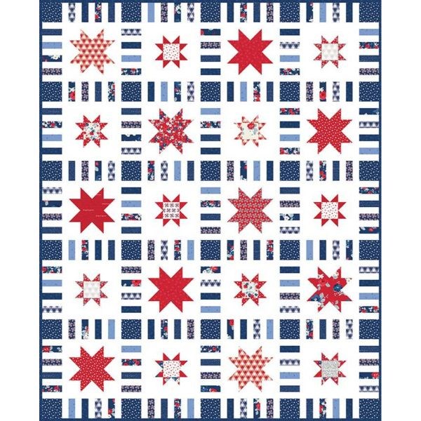 Stars in Stripes Land of Liberty Quilt Kit | My Mind's Eye | Hello Melly