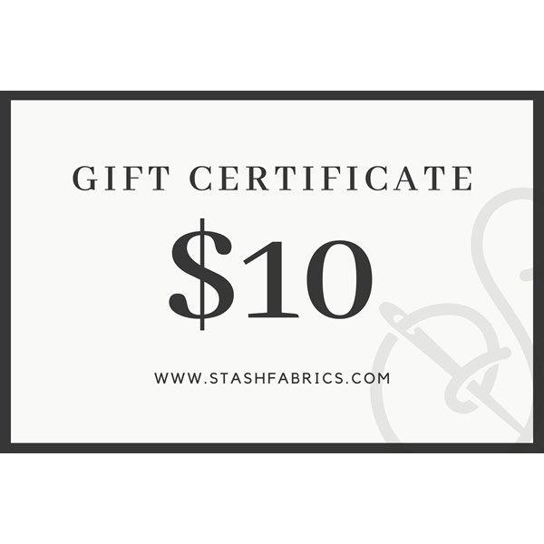 Stash Fabrics Gift Certificate