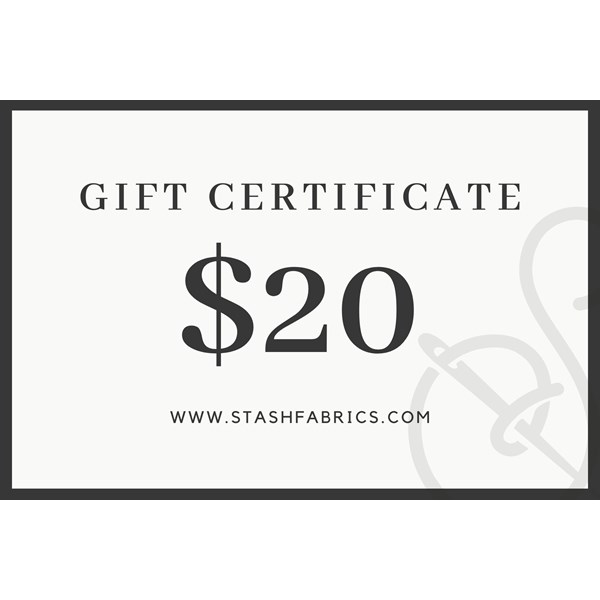 Stash Fabrics Gift Certificate